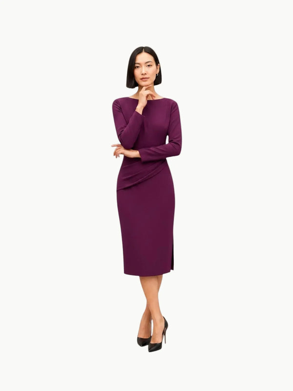 M.M.LaFleur M.M.LaFleur Maxine Dress in Plumberry - Dress | Queen Anna House of Fashion Women's Luxury Fashion