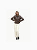M.M.LaFleur M.M.LaFleur Nicky Vegan Leather Jacket in Brown - Outerwear | Queen Anna House of Fashion Women's Luxury Fashion