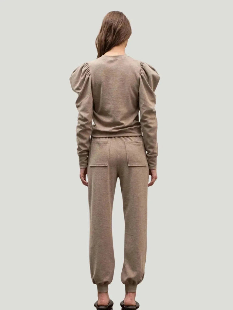 Moon River Tasseled Jogger - Bottoms, Brown, Everyday Wear, Joggers, Pants, Philanthropic Brand, s, Sale, Women Owned Brand - Luxury Women's Fashion at Queen Anna House of Fashion