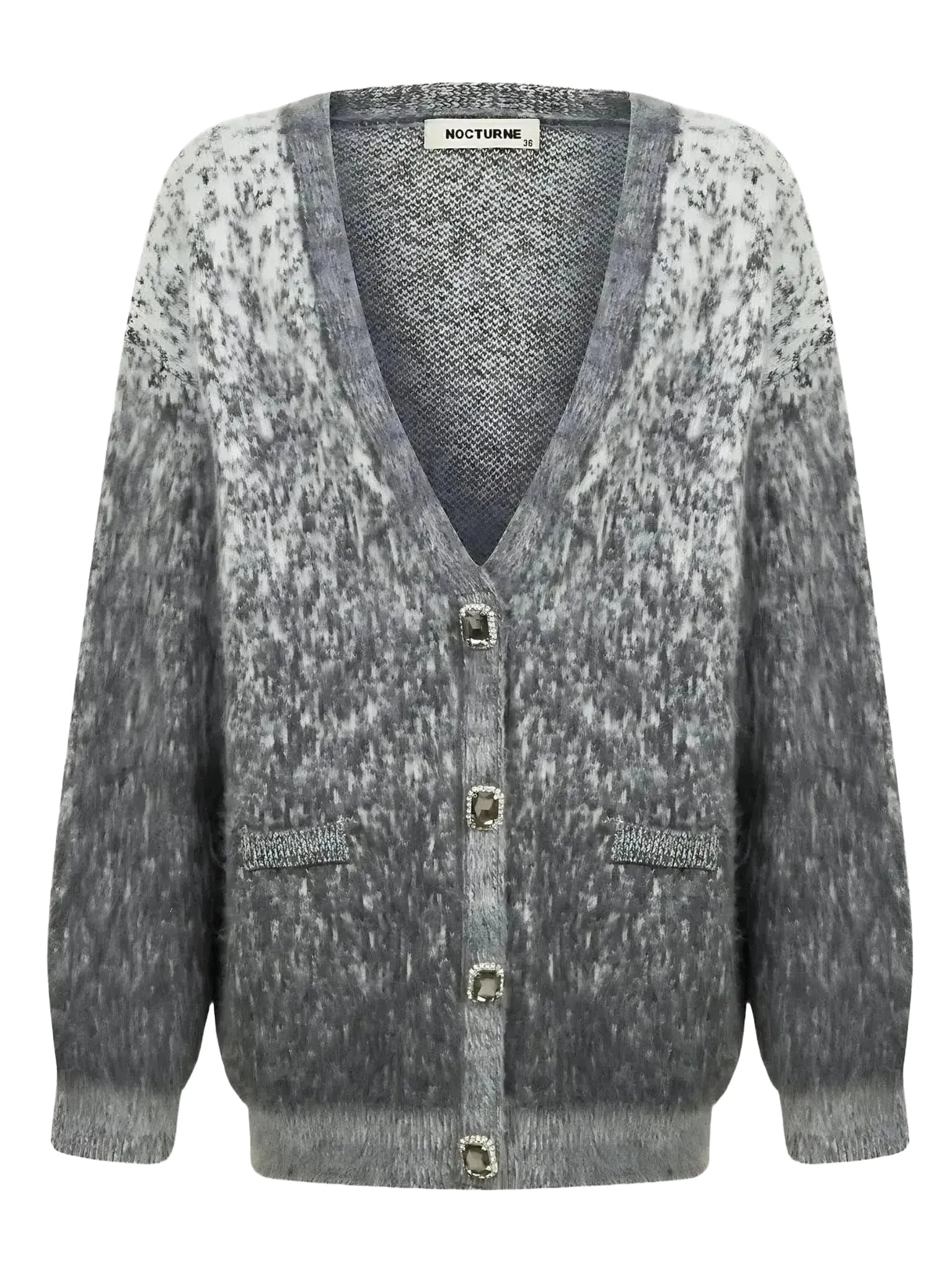 NOCTURNE Gradient Oversized Cardigan-NOCTURNE-Queen Anna House of Fashion