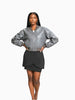 NOCTURNE NOCTURNE Vegan Leather Bomber Jacket in S - Outerwear | Queen Anna House of Fashion Women's Luxury Fashion