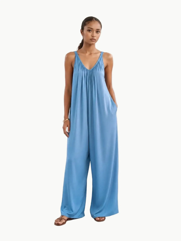Neu Nomads Neu Nomads Bali Jumpsuit in Light Blue - Bottom | Queen Anna House of Fashion Women's Luxury Fashion