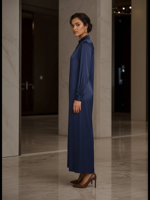 Neu Nomads Neu Nomads Camilla Shirt Dress in Blue - Dress | Queen Anna House of Fashion Women's Luxury Fashion