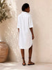 Neu Nomads Neu Nomads Chloe Shirt Dress in White - Dress | Queen Anna House of Fashion Women's Luxury Fashion