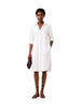 Neu Nomads Neu Nomads Chloe Shirt Dress in White - Dress | Queen Anna House of Fashion Women's Luxury Fashion