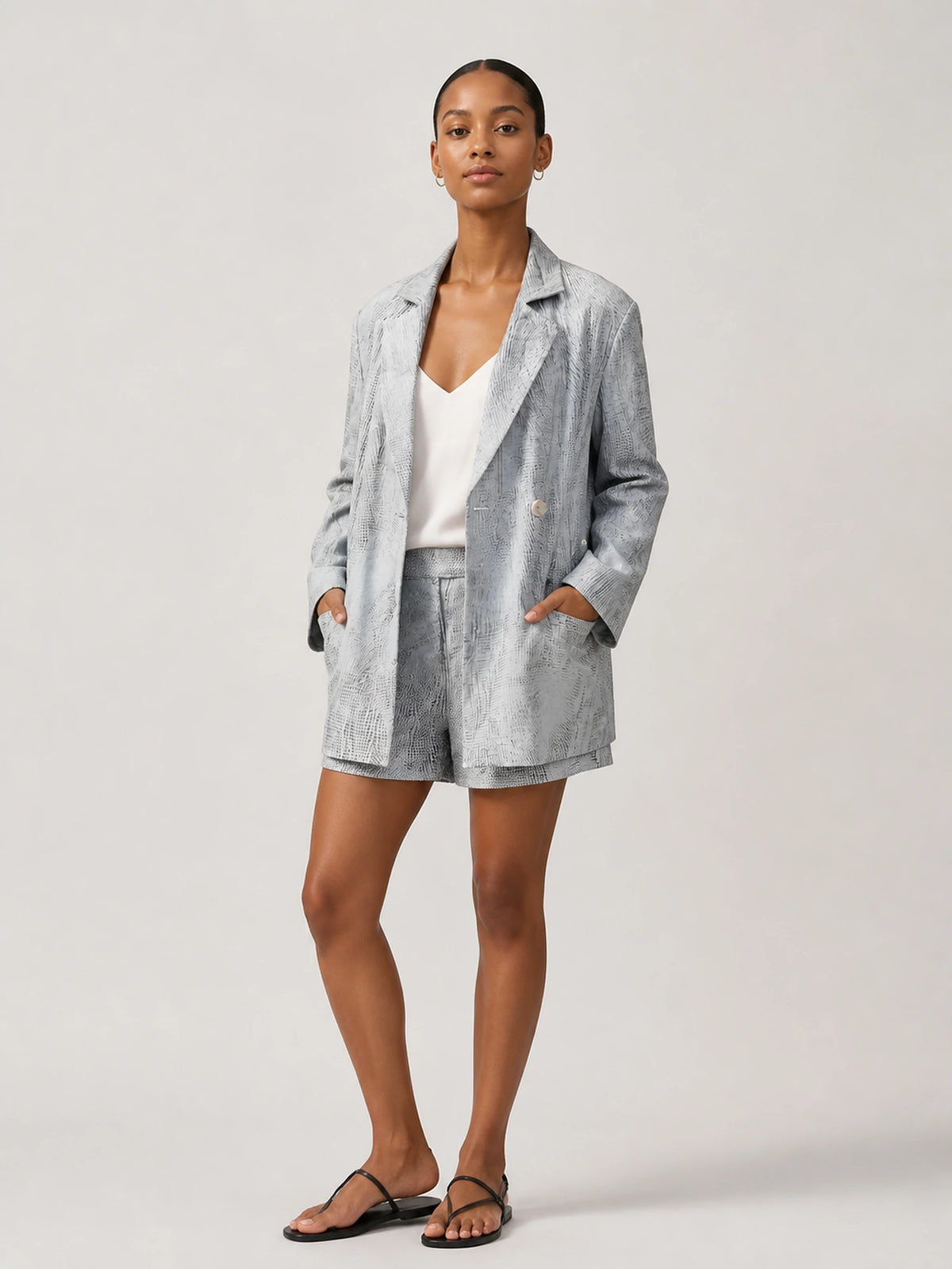 Neu Nomads Neu Nomads Handloom Jiline Jacket in Black + White - Outerwear | Queen Anna House of Fashion Women's Luxury Fashion