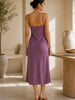 Neu Nomads Neu Nomads Tenerife Slip Dress in PLUM - Dress | Queen Anna House of Fashion Women's Luxury Fashion