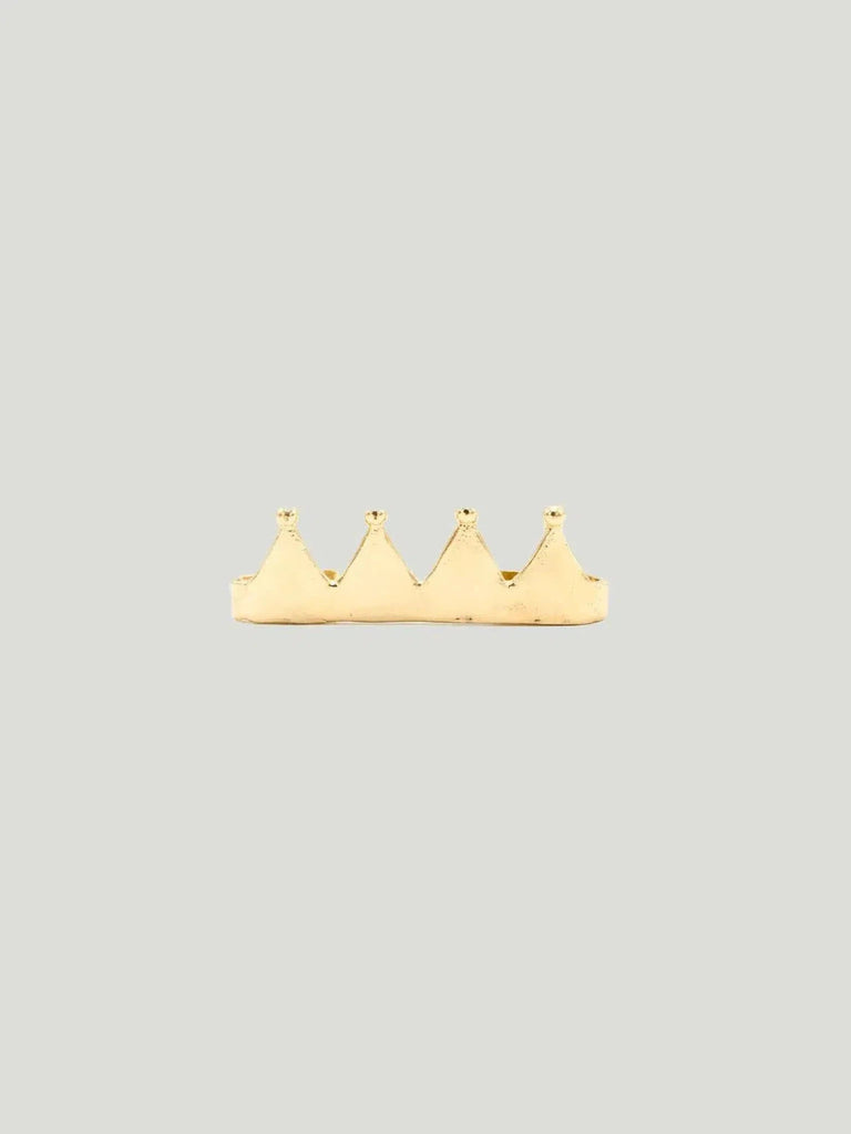 Nina Berenato Crown Ear Cap - Accessories, Earrings, Jewelry, White Gold, Women Owned Brand, Yellow-Gold - Luxury Women's Fashion at Queen Anna House of Fashion