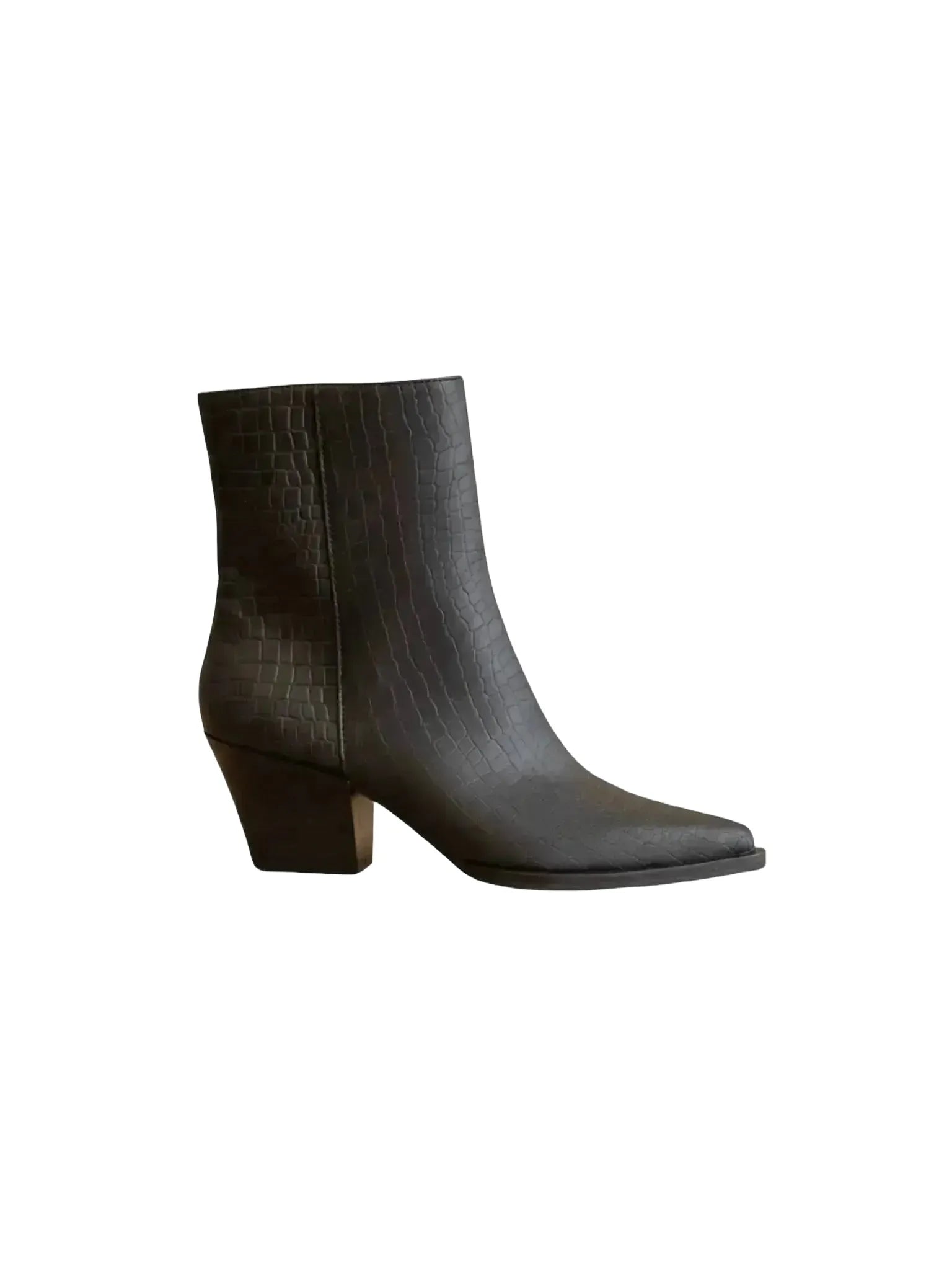 OASIS SOCIETY The Miley Alligator Print Pointed Toe Bootie-OASIS SOCIETY-Queen Anna House of Fashion