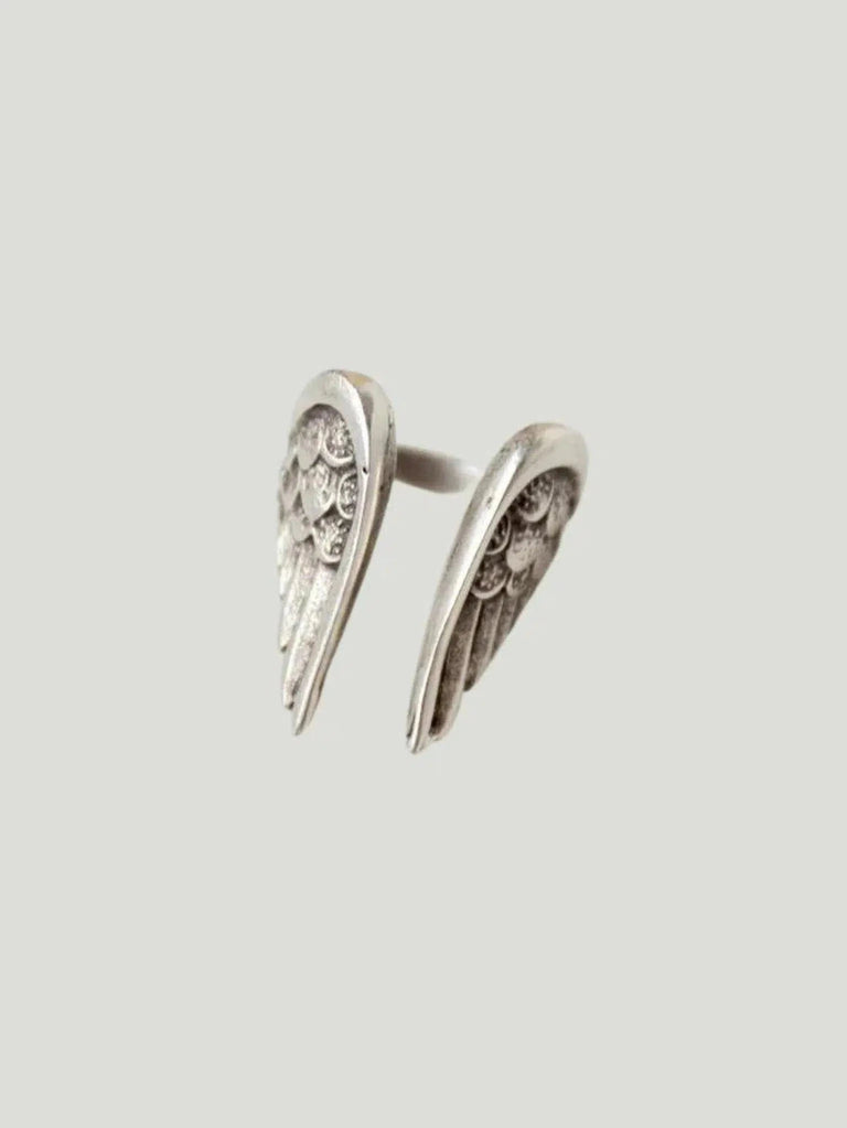 Océanne Angel Wing Ring - 6.5/Rings, 6/Rings, 7.5/Rings, 7/Rings, 8/Rings, Accessories, BIPOC Brand, Brass, F/W'22, Jewelry, N - Luxury Women's Fashion at Queen Anna House of Fashion