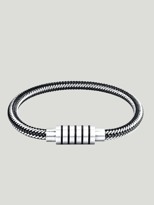 PAX Paris Braided Steel Wire Bracelet - Accessories, Bracelets, Eco-Conscious Brand, F/W'21, Silver - Luxury Women's Fashion at Queen Anna House of Fashion
