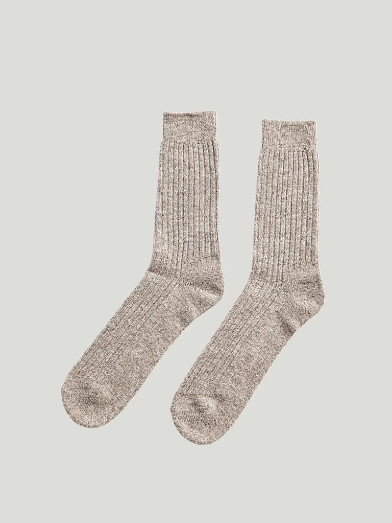 Pissenlit Ultra Cozy Merino Wool Socks - Accessories, Black, Eco-Conscious Brand, F/W'22, Grey, New Arrivals, Philanthropic Brand, Sale, Sock - Luxury Women's Fashion at Queen Anna House of Fashion