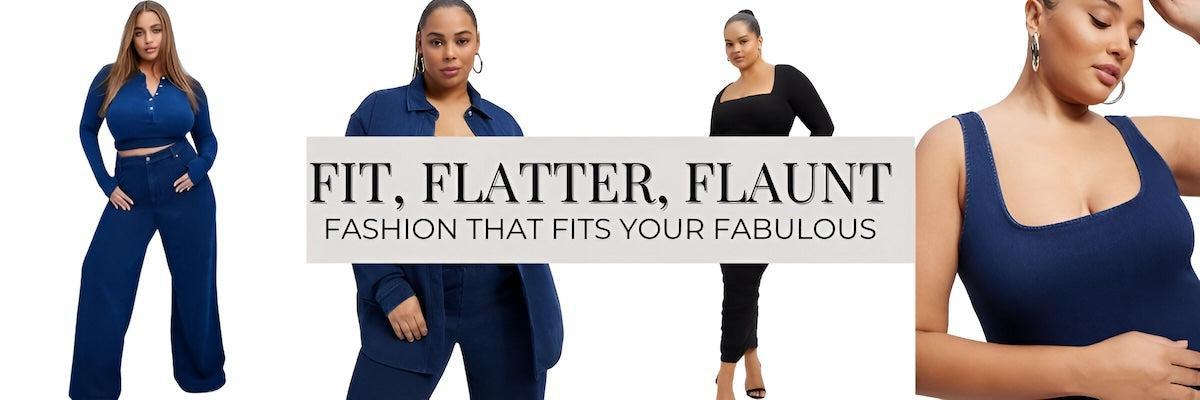 Fit, flatter, flaunt, plus size collection