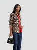 Q2 Q2 Leopard Print Button-Front Shirt in S - Top | Queen Anna House of Fashion Women's Luxury Fashion