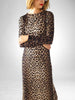 Q2 Q2 Leopard Print Fitted Midi Dress in S - Dress | Queen Anna House of Fashion Women's Luxury Fashion