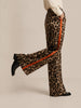 Q2 Q2 Leopard Straight Pants in S - Bottom | Queen Anna House of Fashion Women's Luxury Fashion