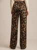 Q2 Q2 Leopard Straight Pants in S - Bottom | Queen Anna House of Fashion Women's Luxury Fashion