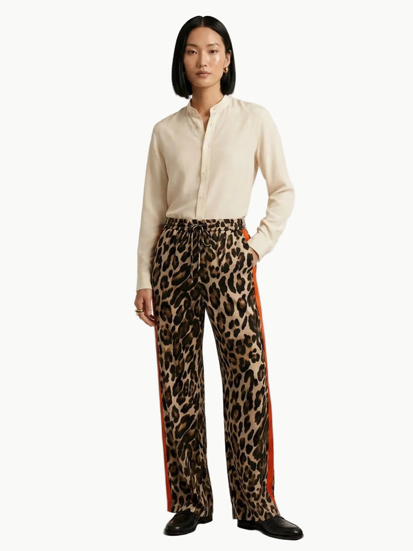 Q2 Leopard Straight Pants