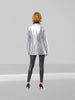 Q2 Q2 Silver Sequin Tuxedo Blazer in Silver - Outerwear | Queen Anna House of Fashion Women's Luxury Fashion