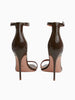 Rebecca Allen REBECCA ALLEN Two Strap Heeled Sandal in Nude I - Dark Brown - Shoes | Queen Anna House of Fashion Women's Luxury Fashion