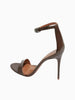 Rebecca Allen REBECCA ALLEN Two Strap Heeled Sandal in Nude I - Dark Brown - Shoes | Queen Anna House of Fashion Women's Luxury Fashion