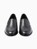 Queen Anna House of Fashion Anna Leather Loafers in black with a polished finish and clean hardware detailing.