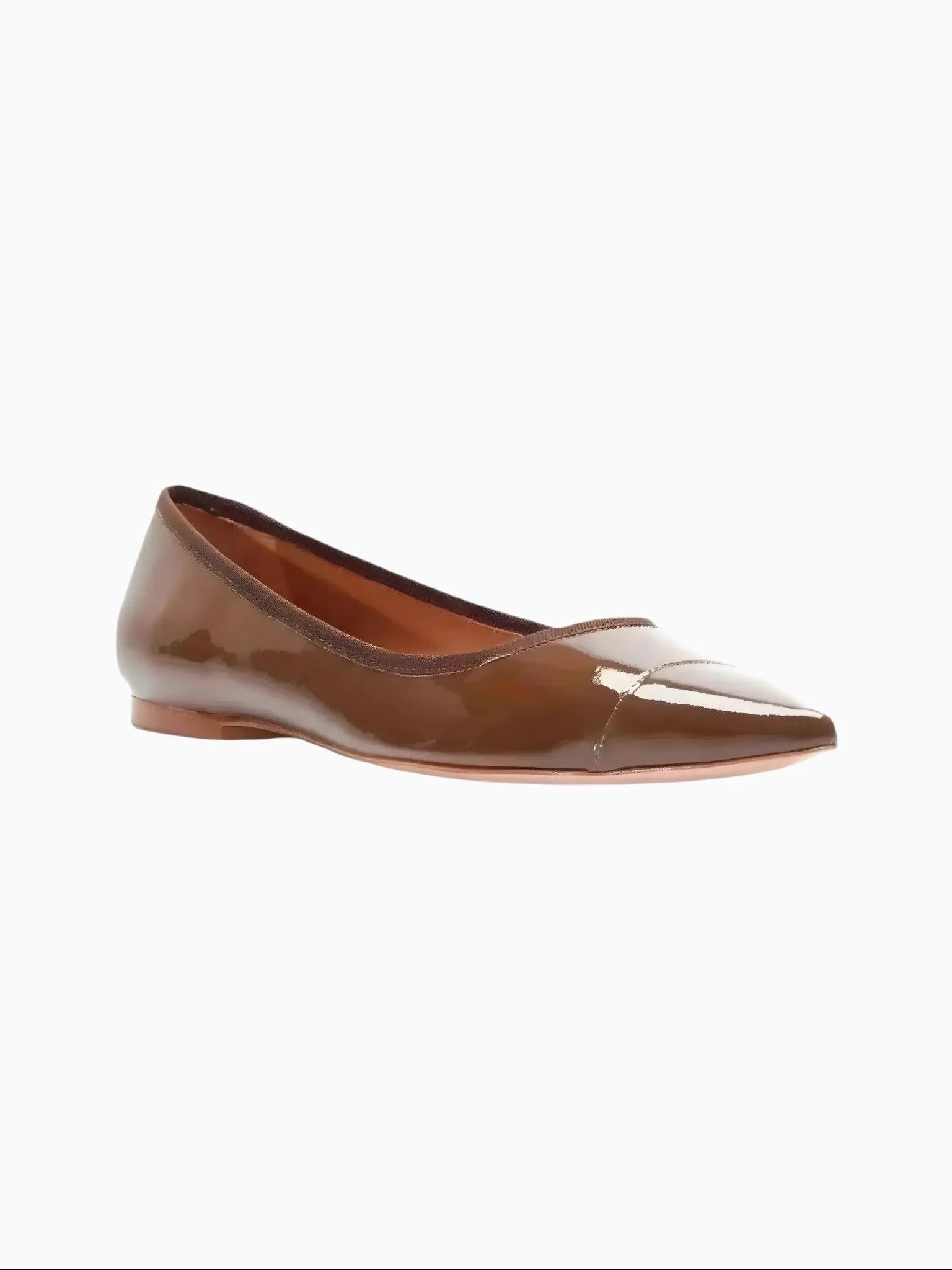 Rebecca Allen Rebecca Allen Nude Skim Ballet Patent Leather Ballet Flat in NUDE I (brown) - Shoes | Queen Anna House of Fashion Women's Luxury Fashion