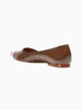 Rebecca Allen Rebecca Allen Nude Skim Ballet Patent Leather Ballet Flat in NUDE I (brown) - Shoes | Queen Anna House of Fashion Women's Luxury Fashion