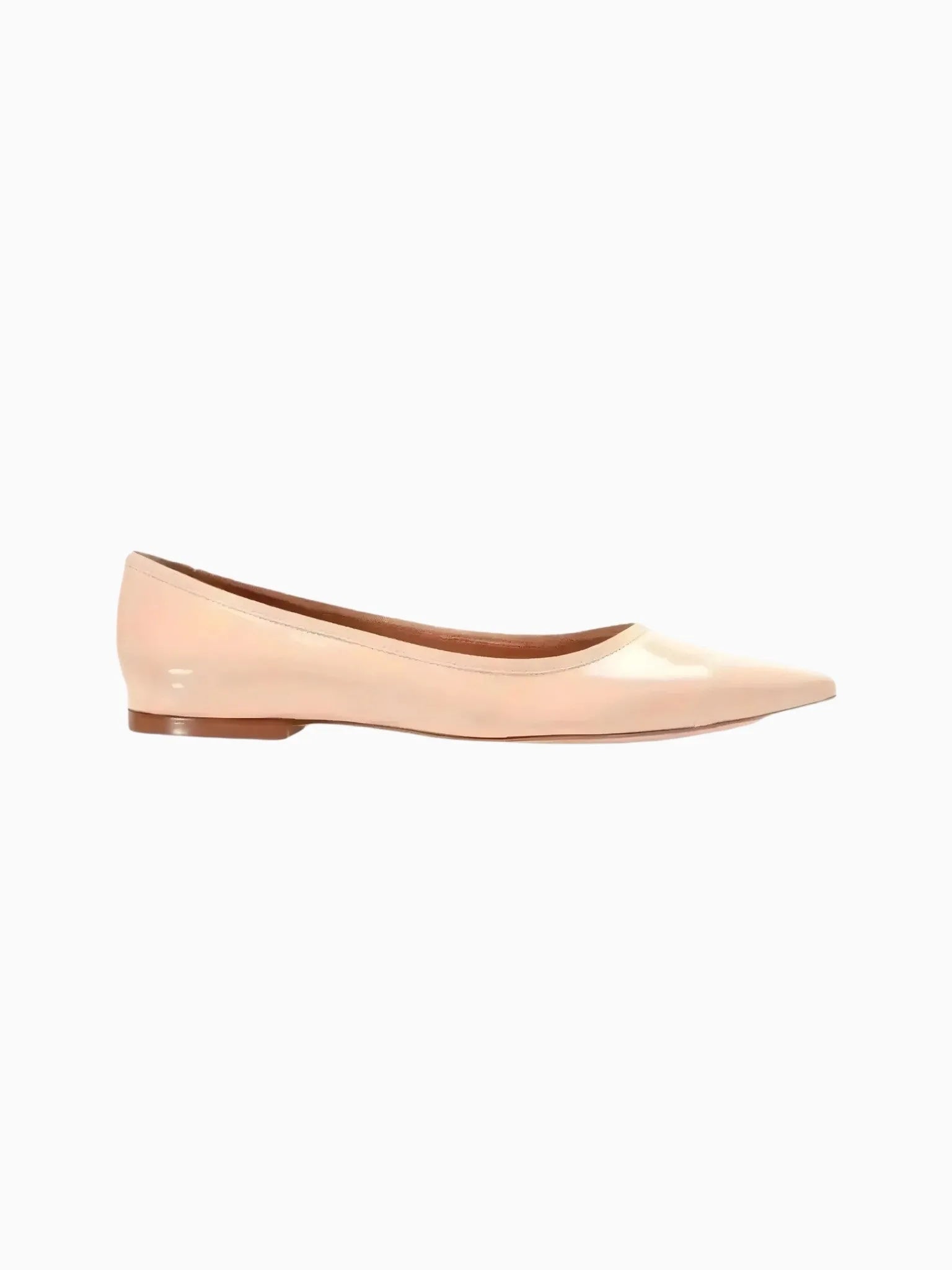 Rebecca Allen Rebecca Allen Nude Skim Ballet Patent Leather Ballet Flat in NUDE IV (tan) - Shoes | Queen Anna House of Fashion Women's Luxury Fashion