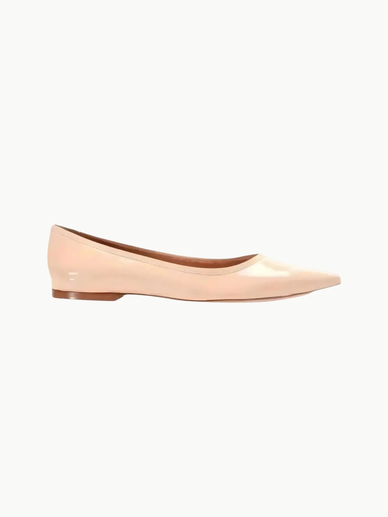 Rebecca Allen Rebecca Allen Nude Skim Ballet Patent Leather Ballet Flat in NUDE I (brown) - Shoes | Queen Anna House of Fashion Women's Luxury Fashion