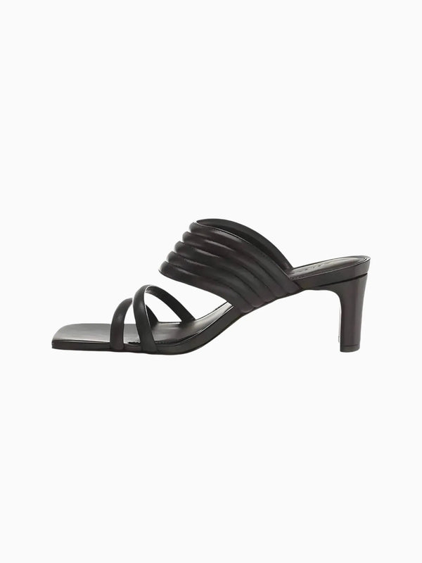 Rebecca Allen Rebecca Allen Square Toe Heeled Mules in Black - Shoes | Queen Anna House of Fashion Women's Luxury Fashion
