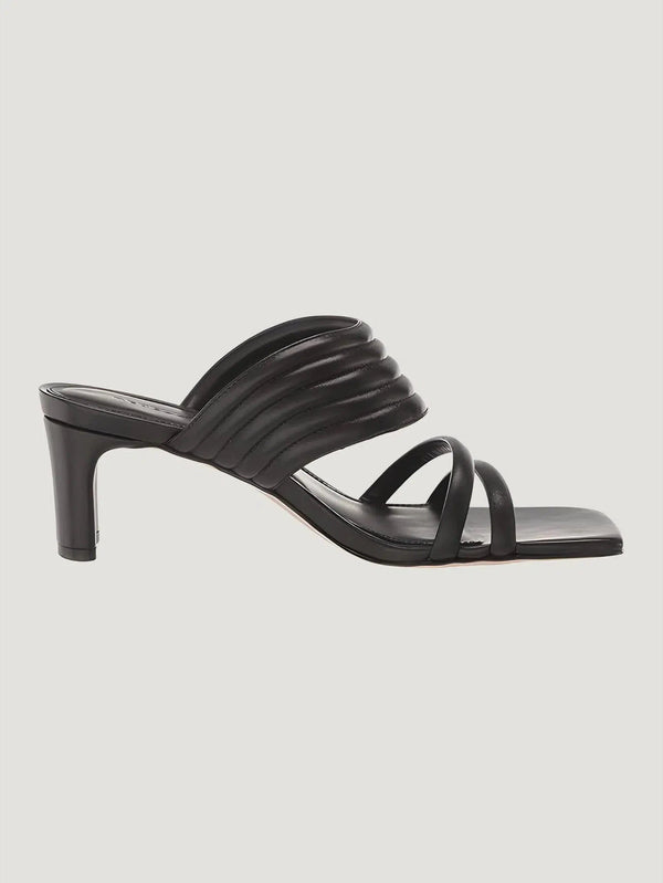 Experience unparalleled comfort with the Rebecca Allen Pillow Sandal in Black, available at Queen Anna House of Fashion. This versatile sandal features a leather upper, cushioned insole, and a stylish 2.5-inch heel. Ideal for any occasion, day or night. Shop now with free shipping and returns.