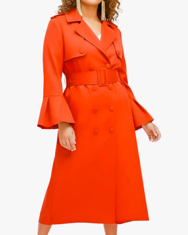 Hilary MacMillan Hilary MacMillan Mabel Trench Coat in S - Outerwear | Queen Anna House of Fashion Women's Luxury Fashion