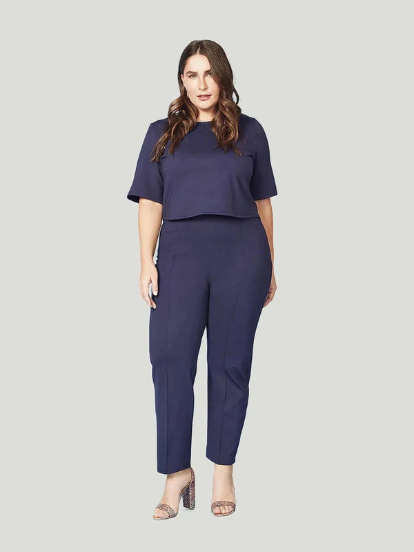 Ripley Rader Plus Size Slim Leg Pants - Black, Bottoms, Navy, Pants, Philanthropic Brand, Plus Size, Sale, US Owned Brand, Women Owned Brand - Luxury Women's Fashion at Queen Anna House of Fashion