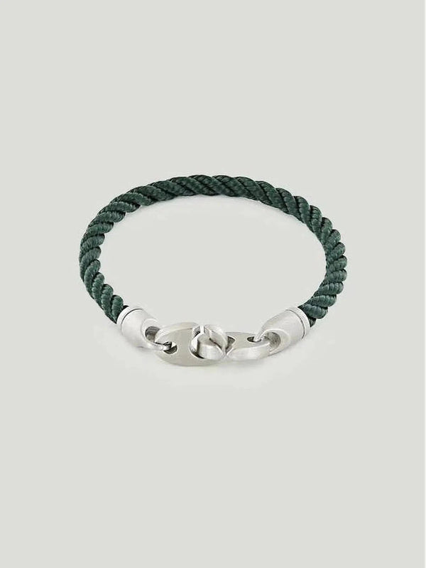 Sailormade Endeavour Single Rope Bracelet - Accessories, Blue, Bracelets, Dark Green, White - Luxury Women's Fashion at Queen Anna House of Fashion