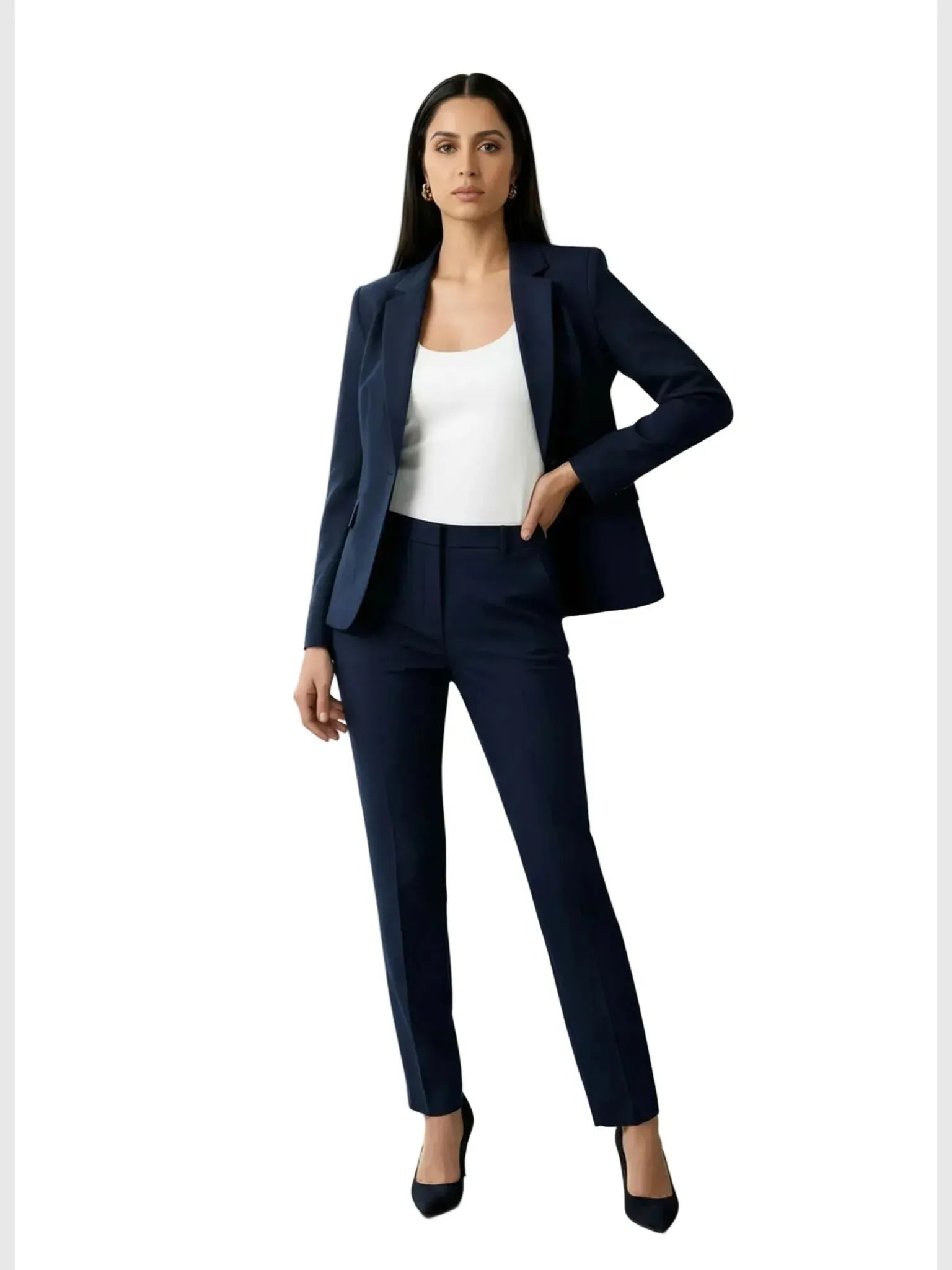 Forcast Safira Blue Pant Suit