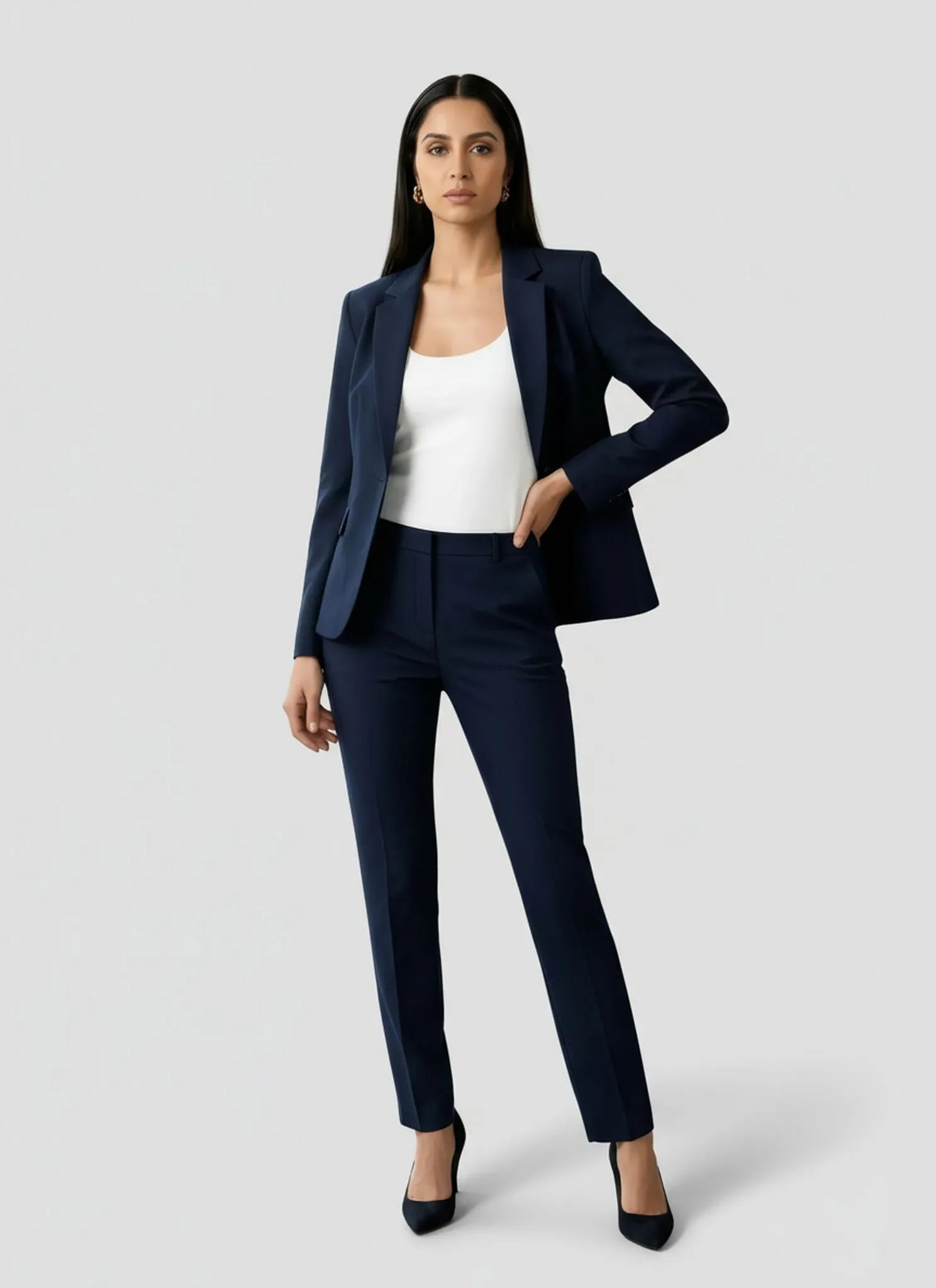 Forcast Safira Blue Pant Suit