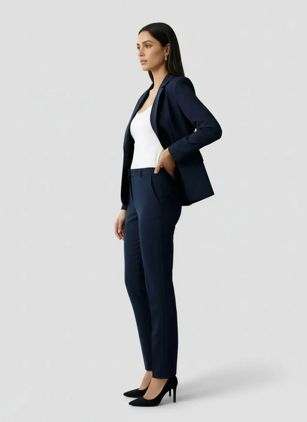 Forcast Safira Blue Pant Suit