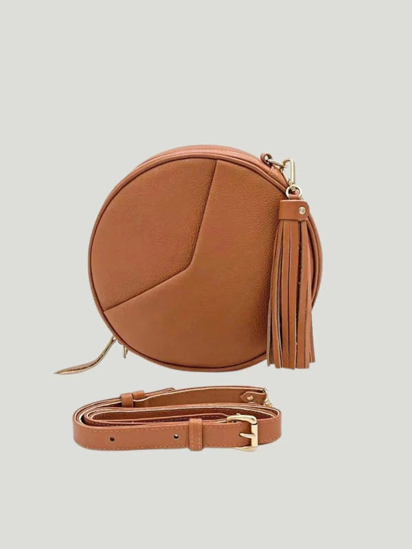 TAH Bags Circle Bag - Accessories, BIPOC Brand, Black, Clutch, Crossbody, Handbags, In-Transit, Leather, New Arrivals, S/S - Luxury Women's Fashion at Queen Anna House of Fashion
