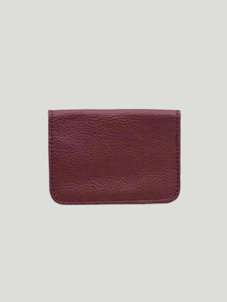 TAH Bags KT Leather Wallet - Accessories, BIPOC Brand, Burgundy, F/W'21, Handbags, Leather, Wallet, Women Owned Brand - Luxury Women's Fashion at Queen Anna House of Fashion