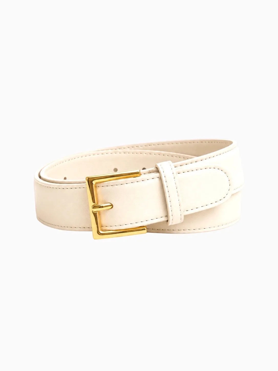 TAH Bags TAH Bags Leather Belts in Cream - Accessories | Queen Anna House of Fashion Women's Luxury Fashion
