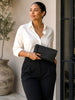 TAH Bags TAH Bags Minimalist Clutch Bag in Black - Accessories | Queen Anna House of Fashion Women's Luxury Fashion