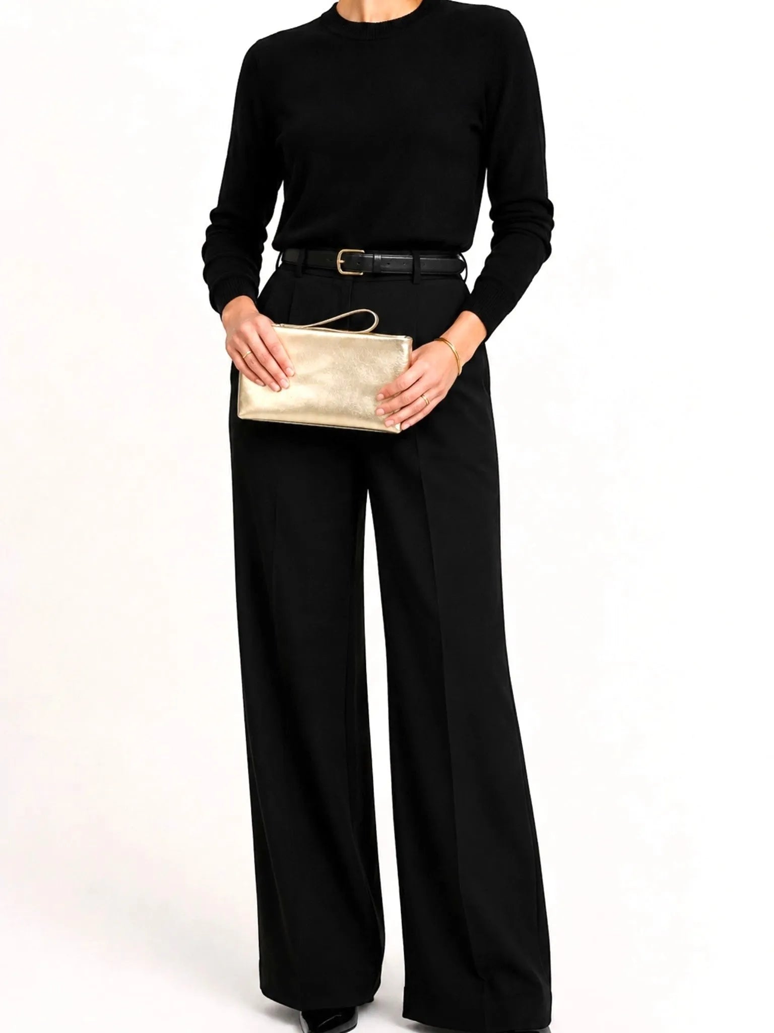 TAH Bags TAH Bags Minimalist Clutch Bag in Black - Accessories | Queen Anna House of Fashion Women's Luxury Fashion