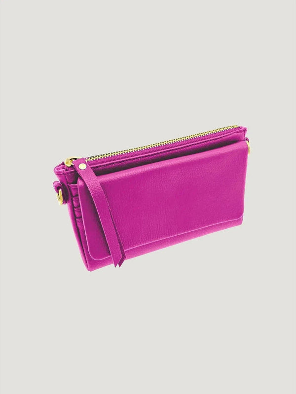 TAH Bags Work Traveler Wallet - Accessories, BIPOC Brand, Clutch, Fuschia Pink, Handbags, Leather, New Arrivals, Red, Wallet, White, - Luxury Women's Fashion at Queen Anna House of Fashion
