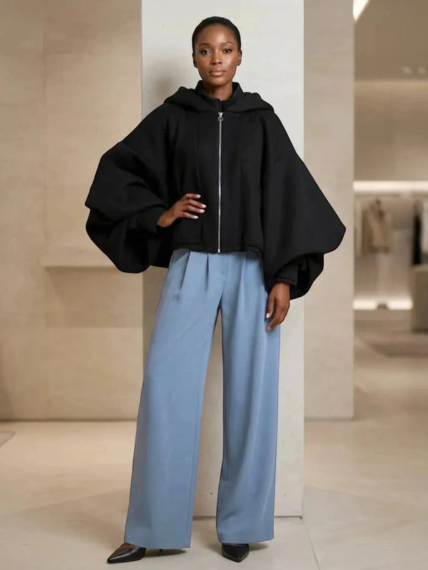 THE LNK THE LNK Short Bouclé Jacket in Black - Outerwear | Queen Anna House of Fashion Women's Luxury Fashion