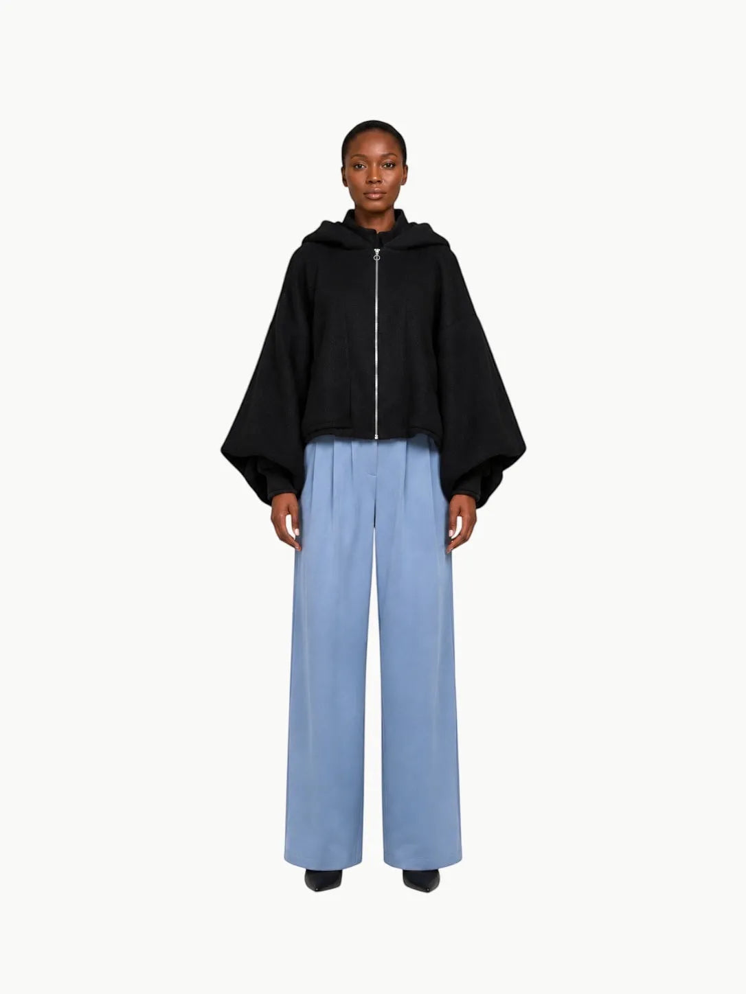 THE LNK THE LNK Short Bouclé Jacket in Black - Outerwear | Queen Anna House of Fashion Women's Luxury Fashion