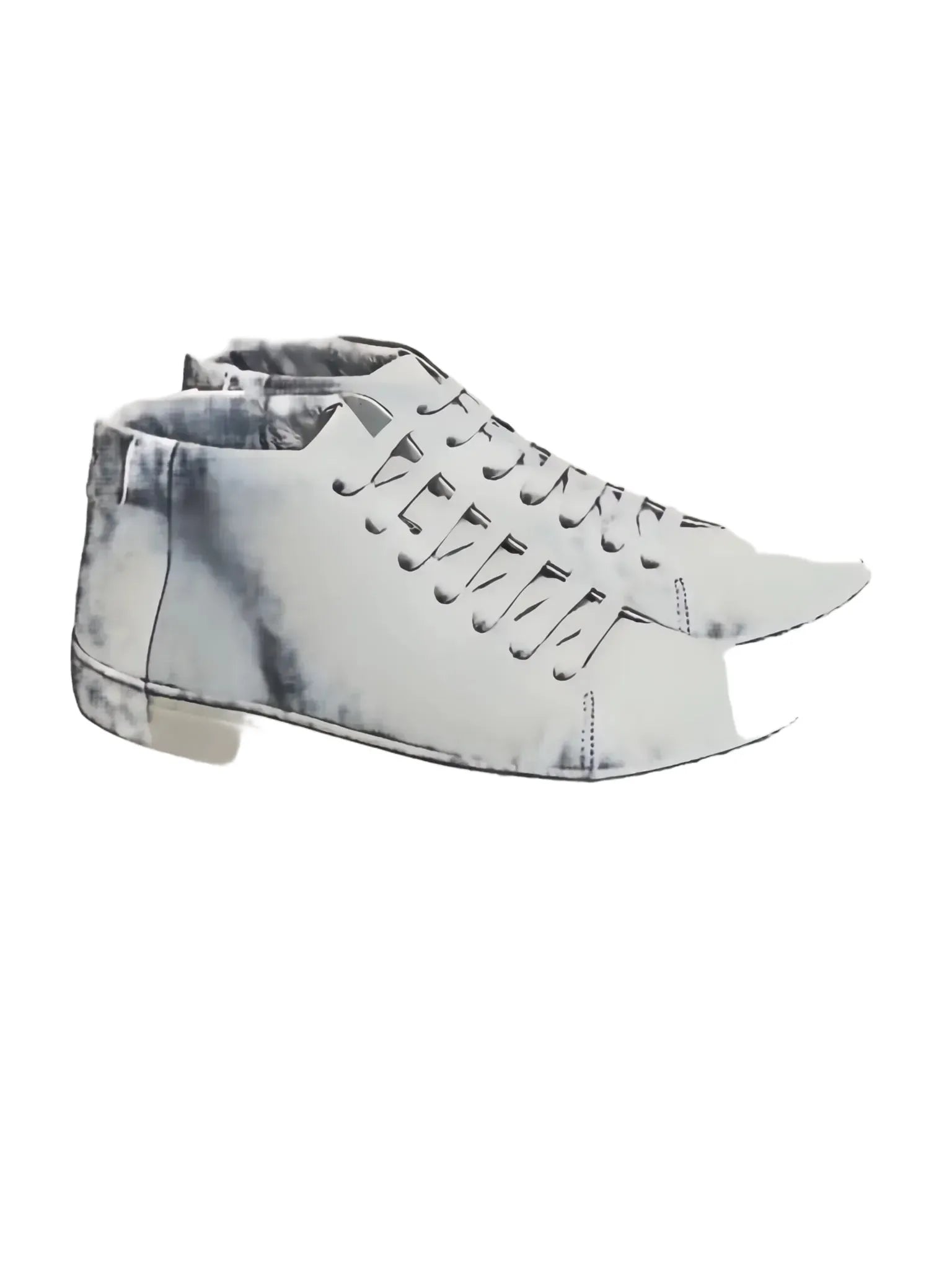 THEY Two Tone Mid Top Sneakers-THEY Two-Queen Anna House of Fashion