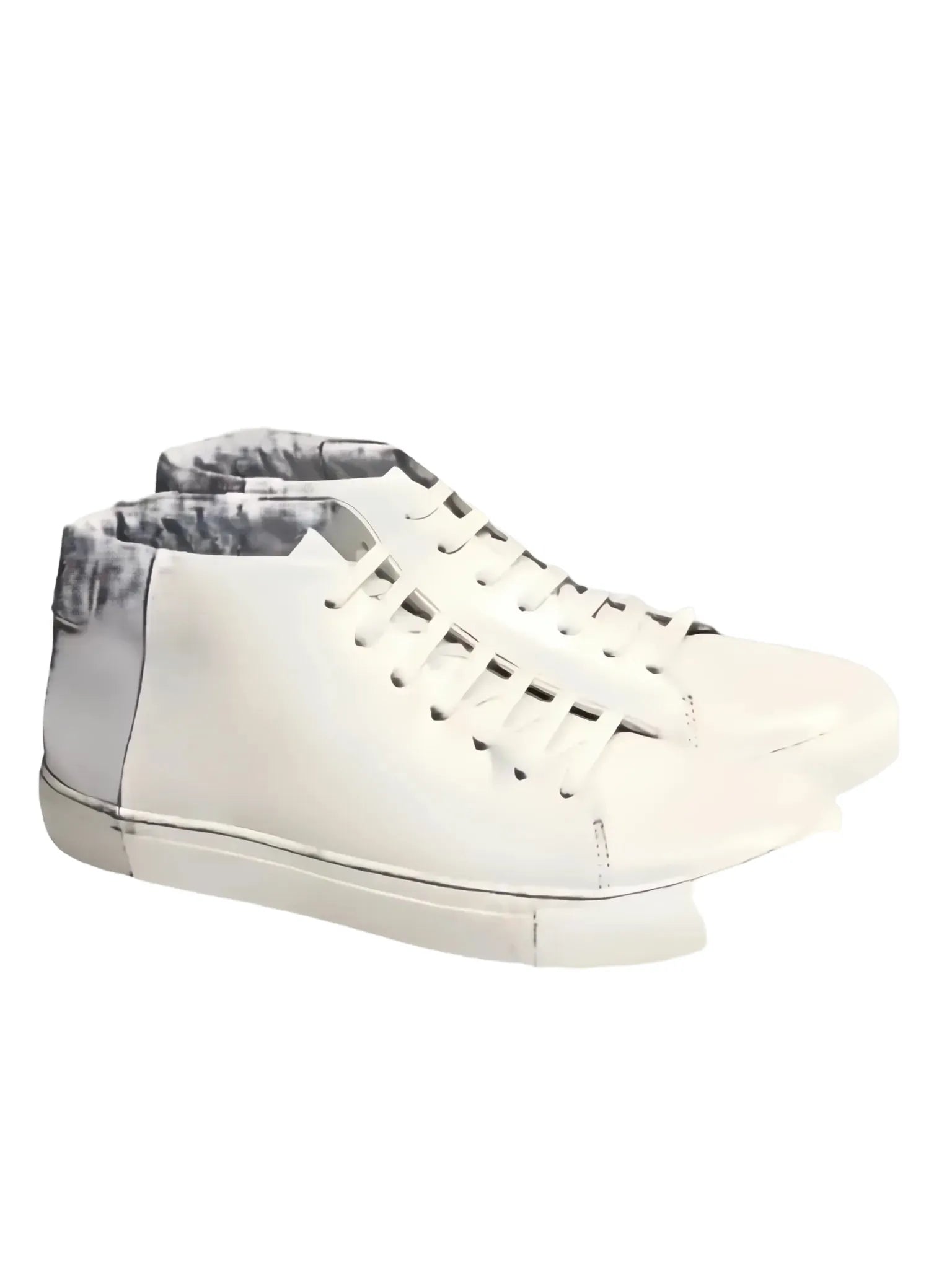 THEY Two Tone Mid Top Sneakers-THEY Two-Queen Anna House of Fashion