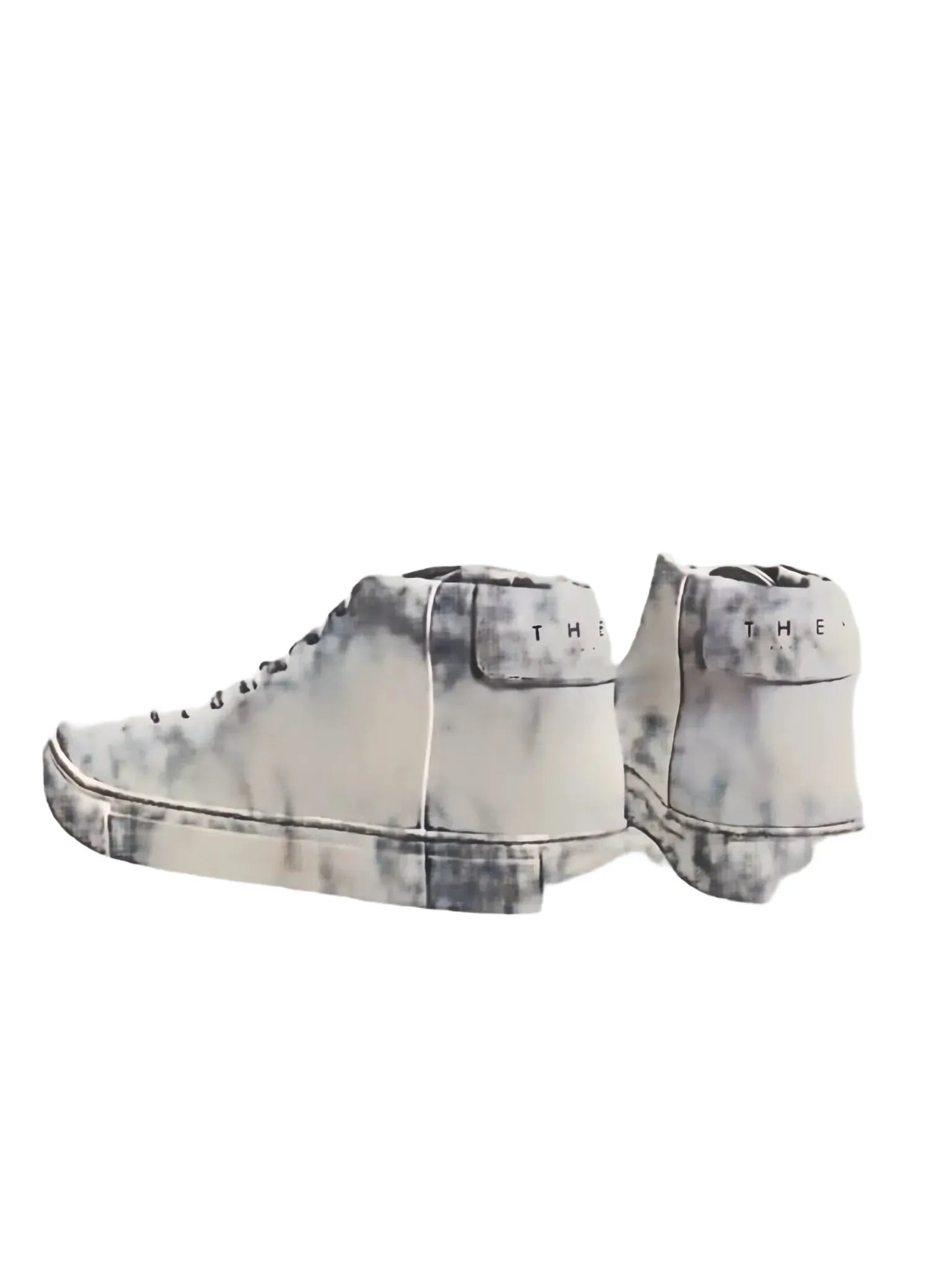 THEY Two Tone Mid Top Sneakers-THEY Two-Queen Anna House of Fashion