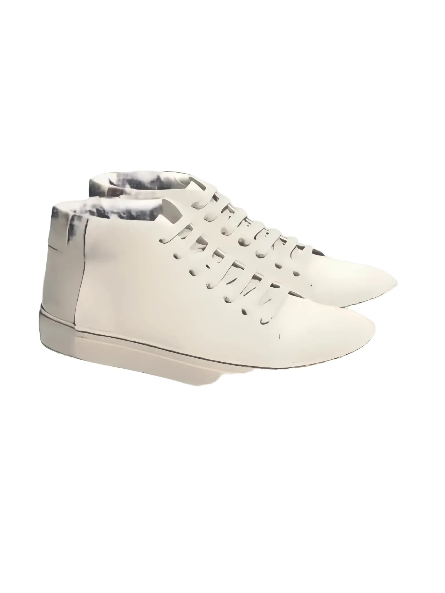 THEY Two Tone Mid Top Sneakers-THEY Two-Queen Anna House of Fashion